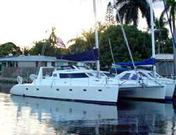47 foot sailboat -- Mayotte -- Cat